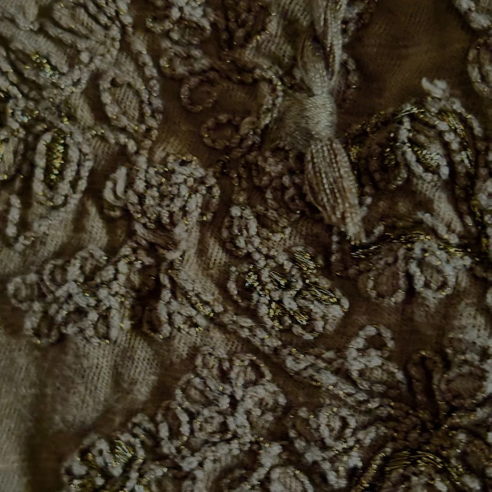St. John's Bay Brown Embroidered Blouse - Picture 3 of 3